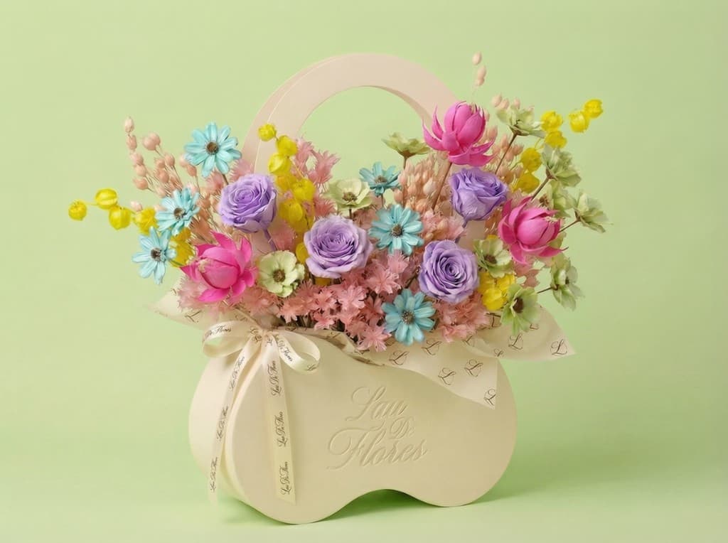 Jardin Distingué, preserved floral arrangement