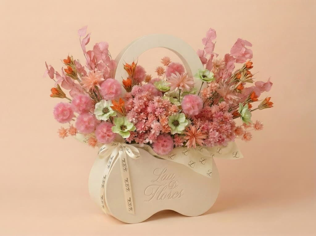 Rose Givrée, preserved floral arrangement