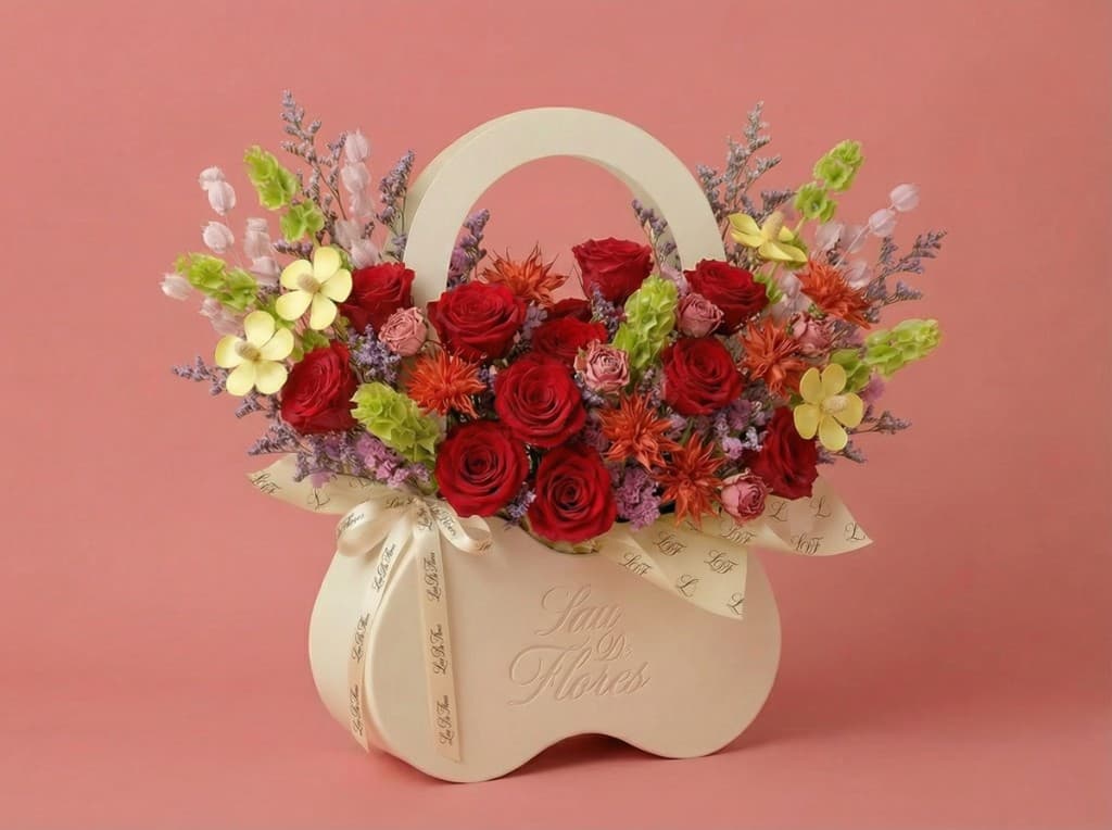 Rouge Impérial, preserved floral arrangement