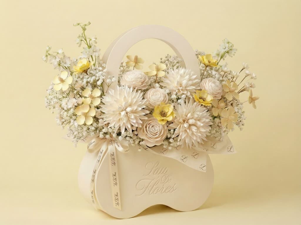 Soie Pure, preserved floral arrangement
